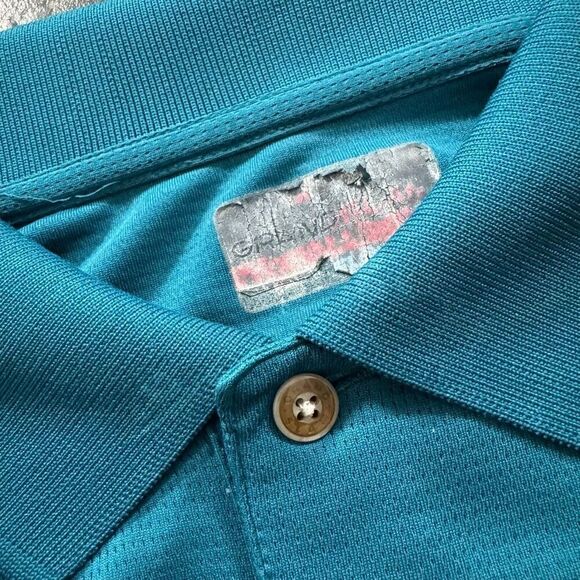 Grand Slam Blue Polo Shirt Short Sleeve Basic Golf Shirt Mens Size XL Read Bio - Picture 13 of 16